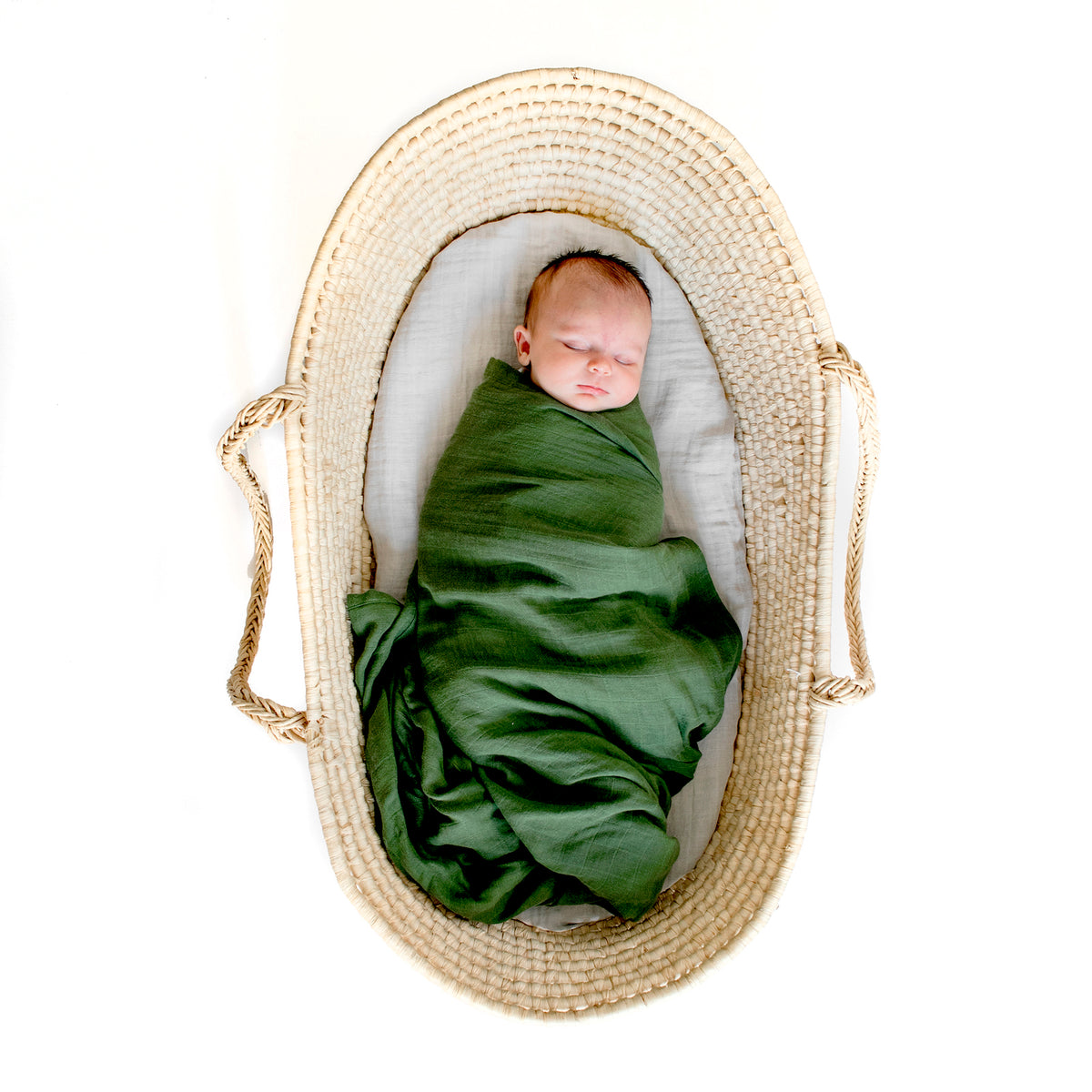 Burrow Be Organic Muslin Wrap Pretty Kiwi