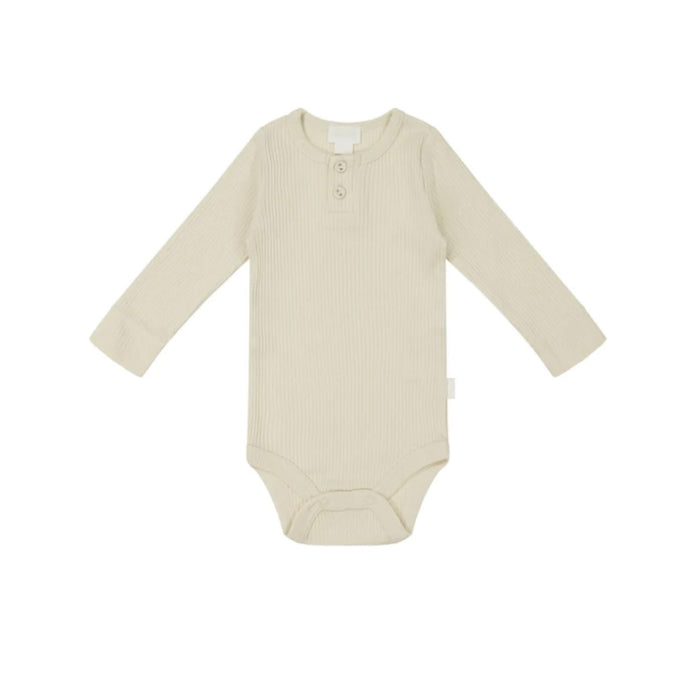 Jamie Kay Organic Cotton Modal Long Sleeve Bodysuit - Cloud