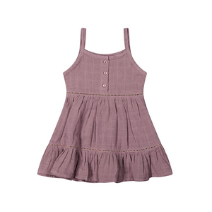 Jamie Kay Organic Cotton Muslin Hazel Dress - Berry Tea