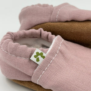 Booties | 100% Linen Blush