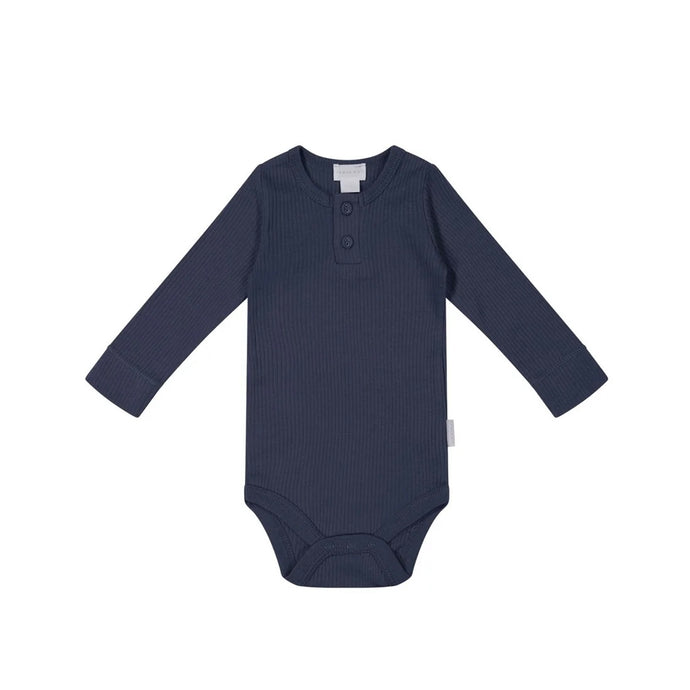 Jamie Kay Organic Cotton Modal Long Sleeve Bodysuit - Charter