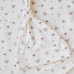Jamie Kay Organic Cotton Knot Beanie - Woodland Friends