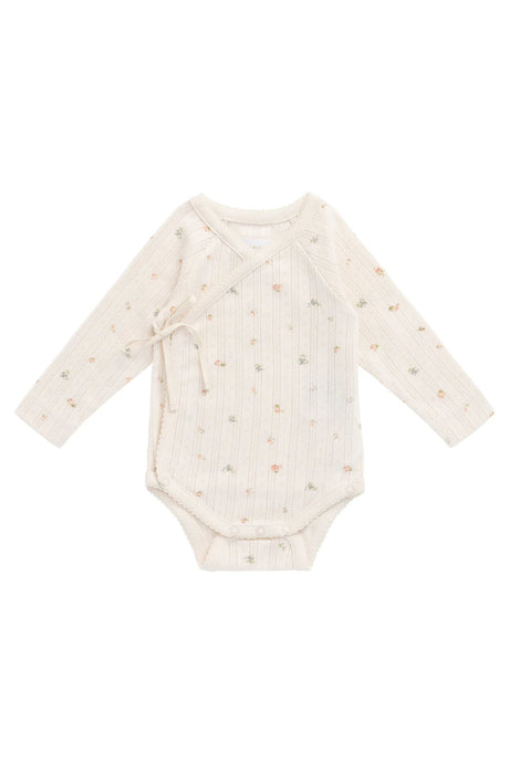 Jamie Kay Organic Cotton Pointelle Marina Bodysuit - Sweet Magnolia Simple