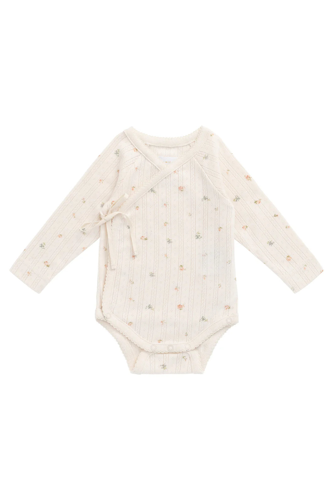 Jamie Kay Organic Cotton Pointelle Marina Bodysuit - Sweet Magnolia Simple