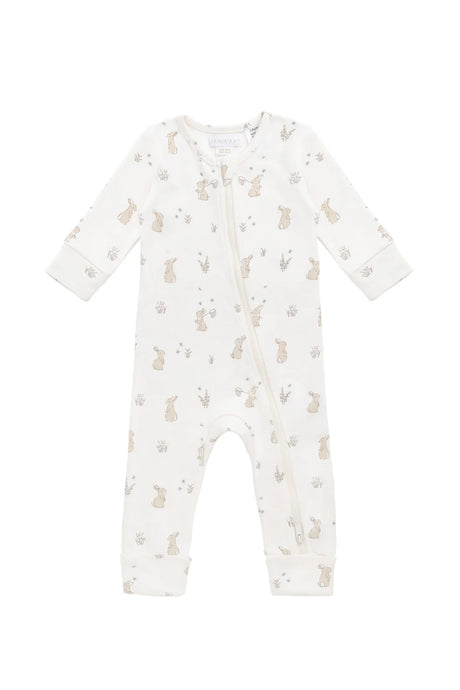 Jamie Kay Organic Cotton Reese Zip Onepiece - Lapin Jardin