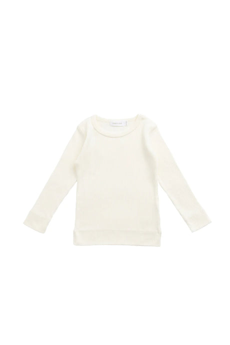 Jamie Kay Organic Cotton Modal Marina Long Sleeve Top - Parchment