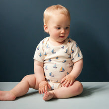 Nature Baby Short Sleeve Bodysuit - Regatta