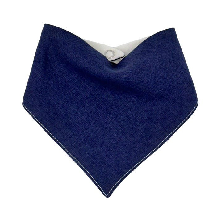 Bandana Bib | 100% Linen Ocean