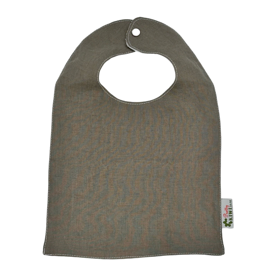 Bib | 100% Linen Olive