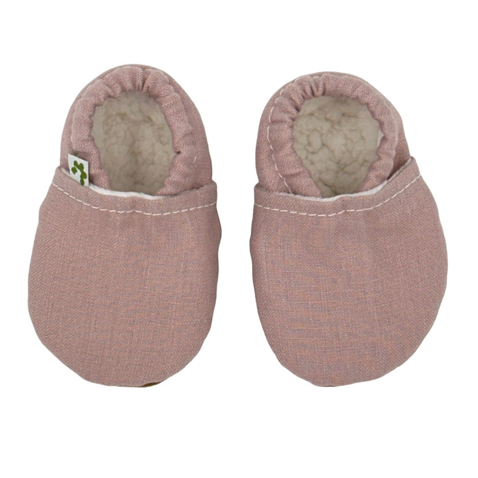 Booties | 100% Linen Blush
