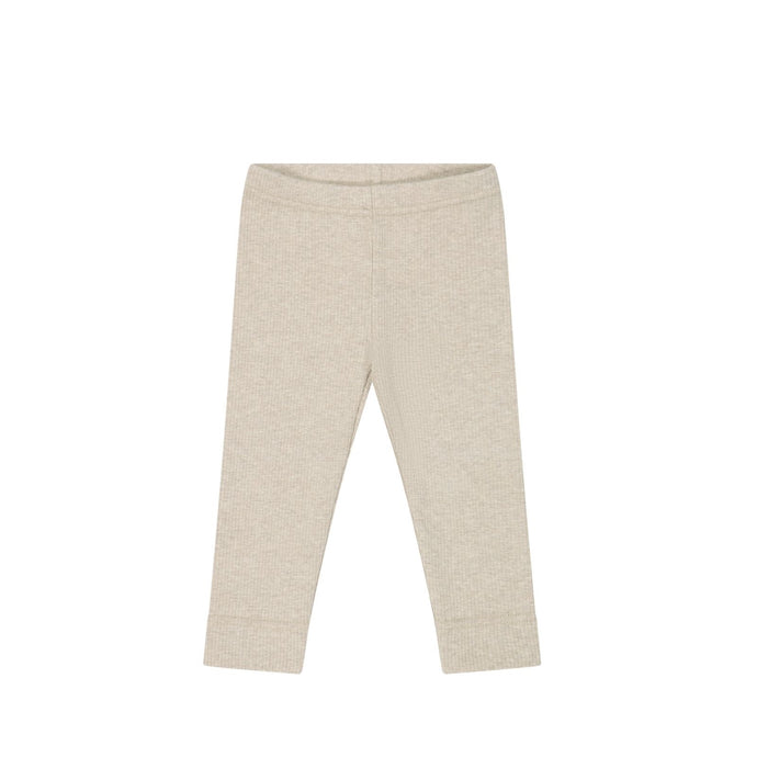 Jamie Kay Organic Cotton Fine Rib Legging - Sand Marle