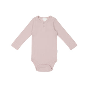 Jamie Kay Organic Cotton Modal Long Sleeve Bodysuit - Old Rose