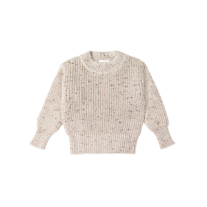 Jamie Kay Leon Jumper - Oatmeal Balm Wolf Fleck