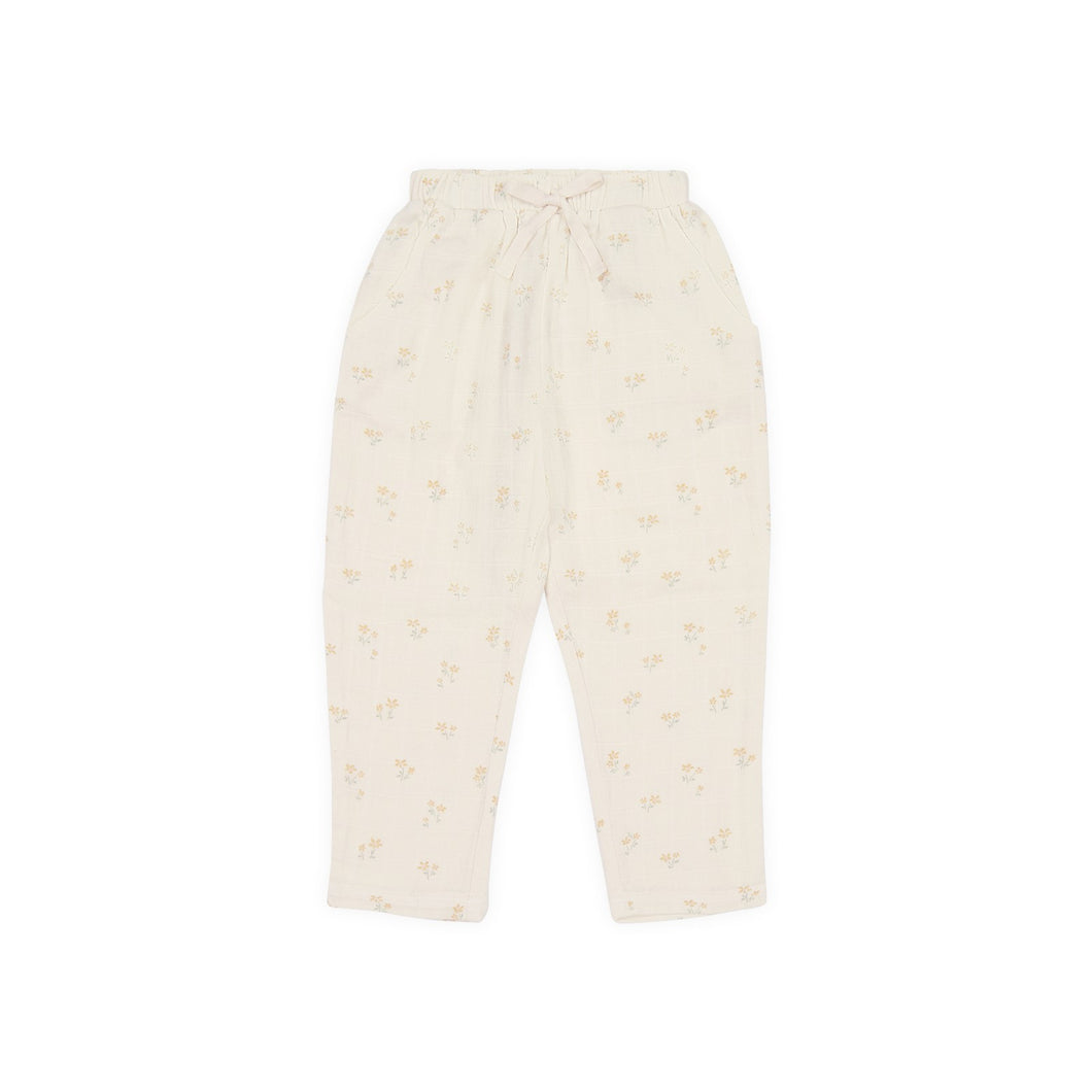 Jamie Kay Organic Cotton Muslin Cordelia Pant - Pauline Chamomile