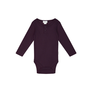 Jamie Kay Organic Cotton Modal Long Sleeve Bodysuit - Fig