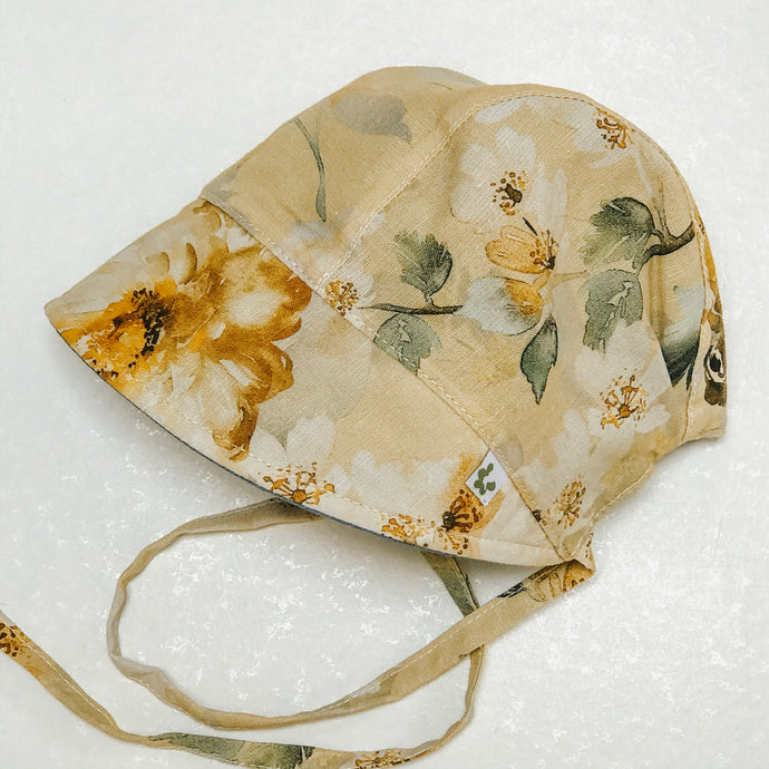 Bo Peep Bonnet | Mustard Peonies